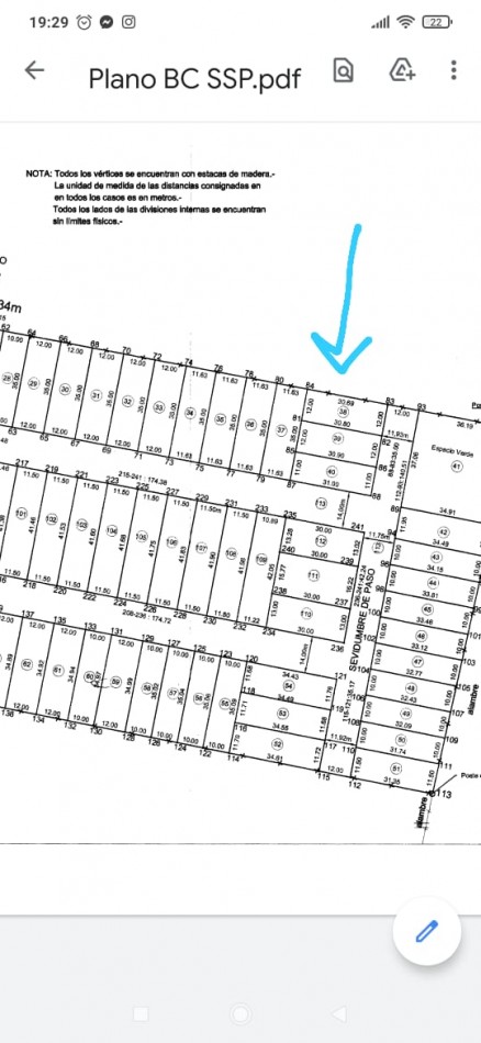 Solar de San Pablo B° Privado Lote de 370 m2