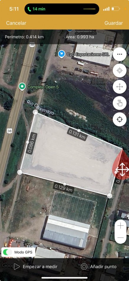 Concepcion 1 Hectarea Sobre Ruta 38 Ideal P/ Galpones, Loteo o Comercio