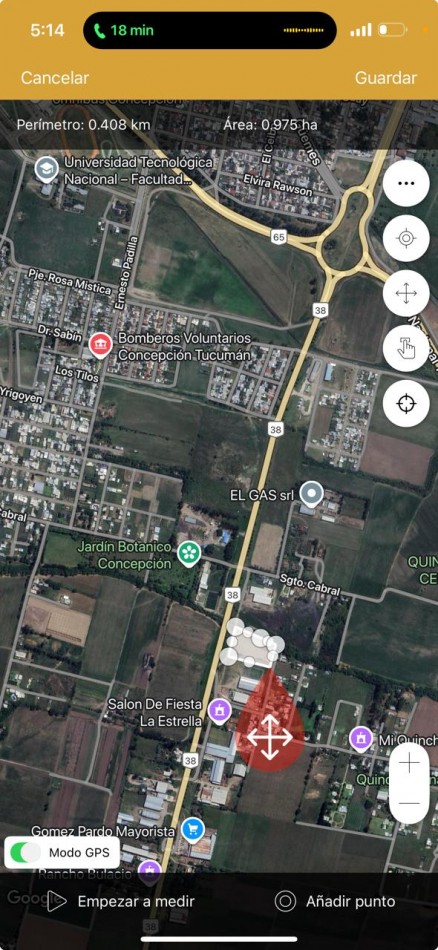 Concepcion 1 Hectarea Sobre Ruta 38 Ideal P/ Galpones, Loteo o Comercio