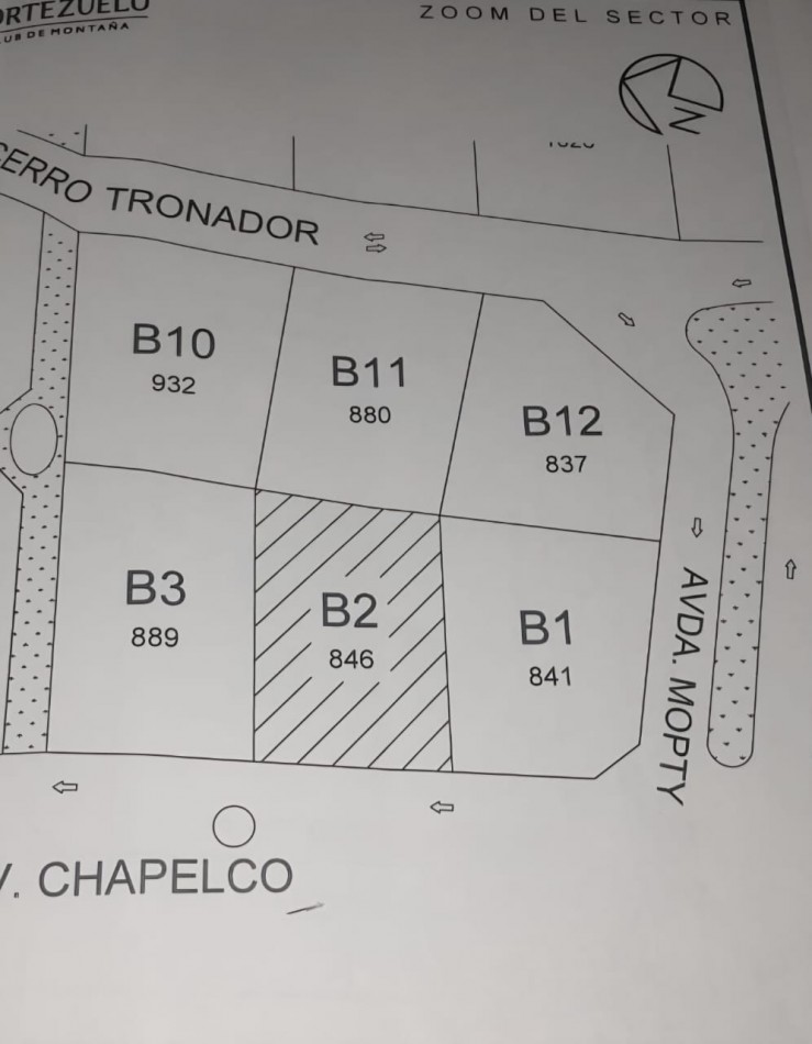 Club de Montaña Portezuelo Raco - Terreno de 846 m2 Cercano a Porteria 